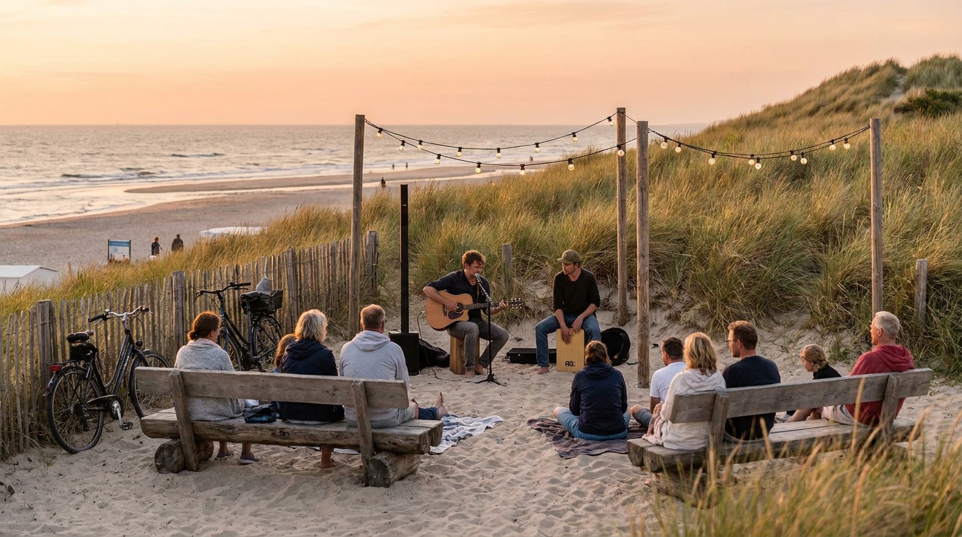 image-1784617234410 Sommerabend an der Wenningstedter Dorfpromenade mit kleinem Konzert, Fahrrädern und Dünen zum Strand